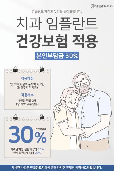 임플란트 건강보험 적용 안내